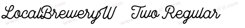 LocalBreweryW01 Two Regular字体转换